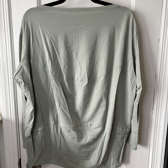 Lululemon Drop Shoulder Long Sleeve Shirt - 6 - Seafoam Green - Picture 2 of 3